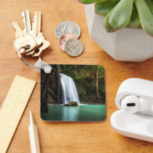 Waterfalls Erawan Waterfall, Thailand Key Ring