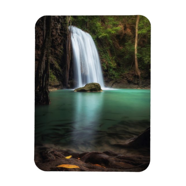 Waterfalls | Erawan Waterfall, Thailand Magnet (Vertical)