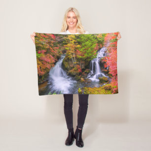 Waterfalls Faucet Waterfalls Nikko Japan Fall Fleece Blanket