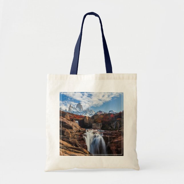 Waterfalls | Fitz Roy Mountain, Argentina Tote Bag (Front)