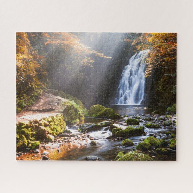 Waterfalls | Gleno, Northern Ireland Jigsaw Puzzle (Horizontal)