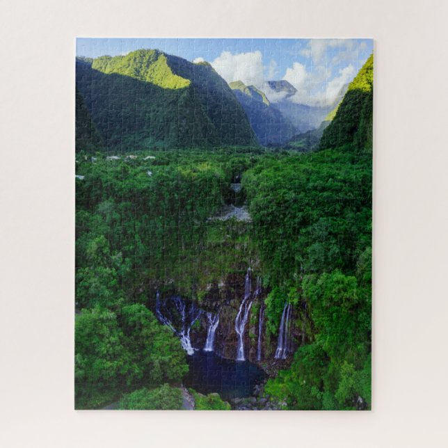 Waterfalls | Grand Galet Falls Jigsaw Puzzle (Vertical)