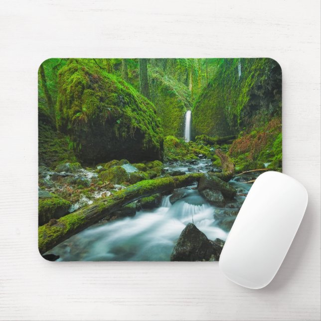 Waterfalls | Grotto Falls, Oregon Mouse Pad (With Mouse)