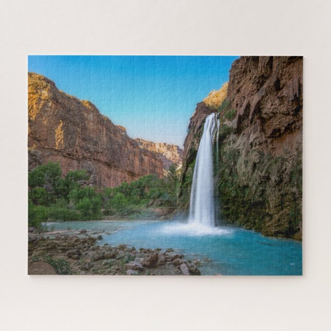 Waterfalls | Havasu Falls at Sunset Jigsaw Puzzle (Horizontal)