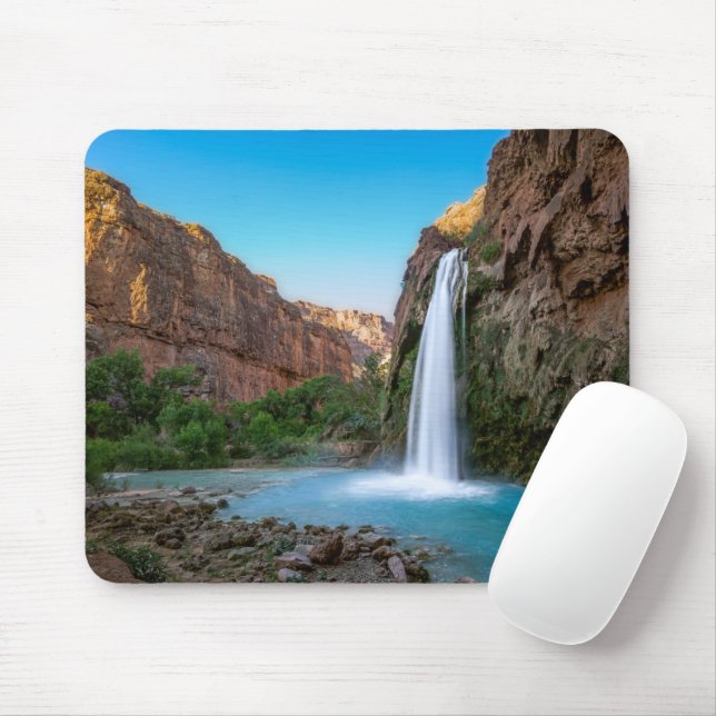 Waterfalls | Havasu Falls at Sunset Mouse Pad (With Mouse)