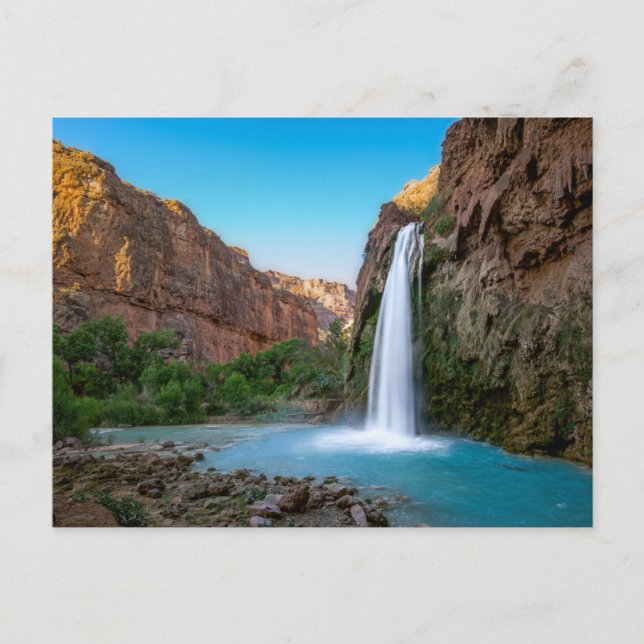 Waterfalls | Havasu Falls at Sunset Postcard (Front)