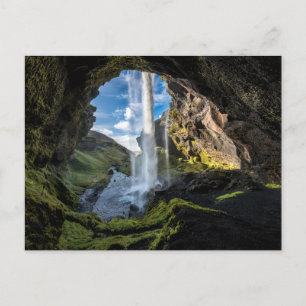 Waterfalls   Icelandic Waterfall Postcard