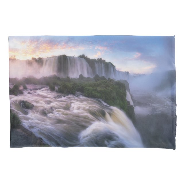 Waterfalls | Iguazu Waterfall, Brazil Pillowcase (Front)