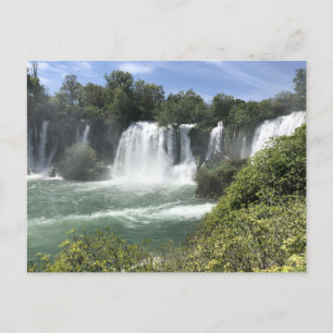 Waterfalls in Bosnia and Herzegovina Postcard