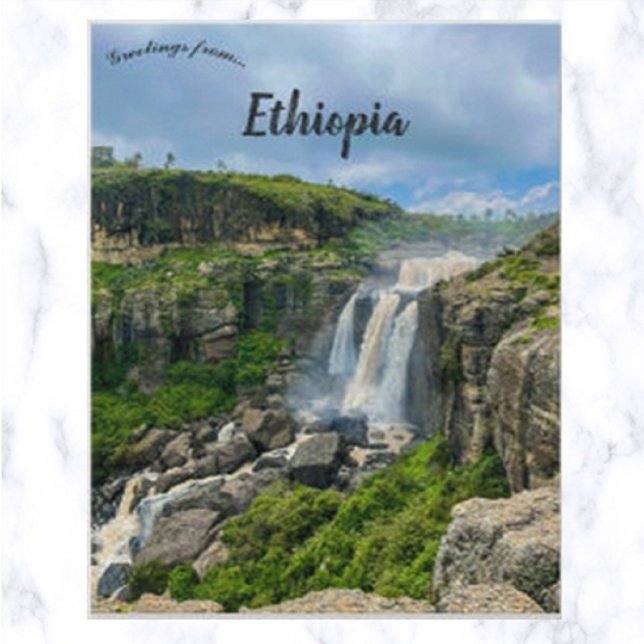 Waterfalls in Ethiopia Postcard (Creator Uploaded)