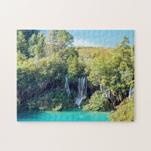 Waterfalls in Plitvice National Park - Croatia Jigsaw Puzzle (Horizontal)