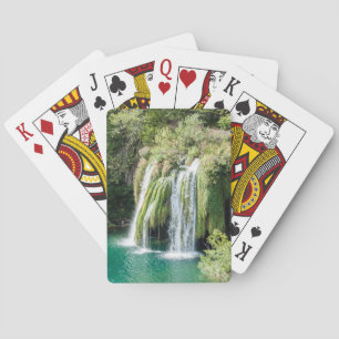 Waterfalls in Plitvice National Park - Croatia Playing Cards