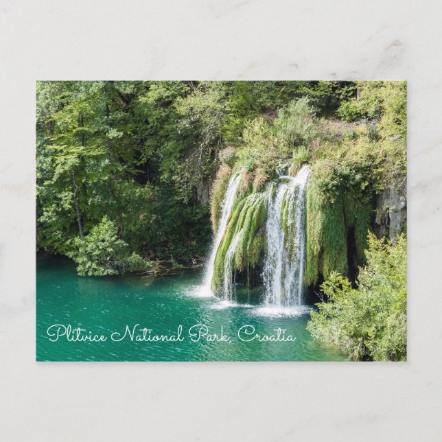 Waterfalls in Plitvice National Park - Croatia Postcard (Front)