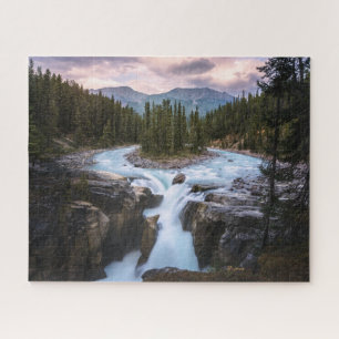 Waterfalls Jasper National Park, Canada Jigsaw Puzzle