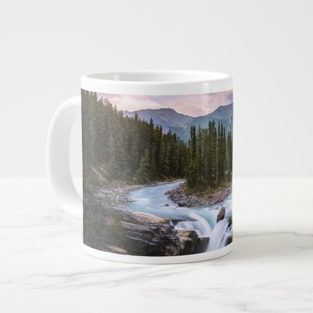 Waterfalls | Jasper National Park, Canada Large Coffee Mug (Front Left)