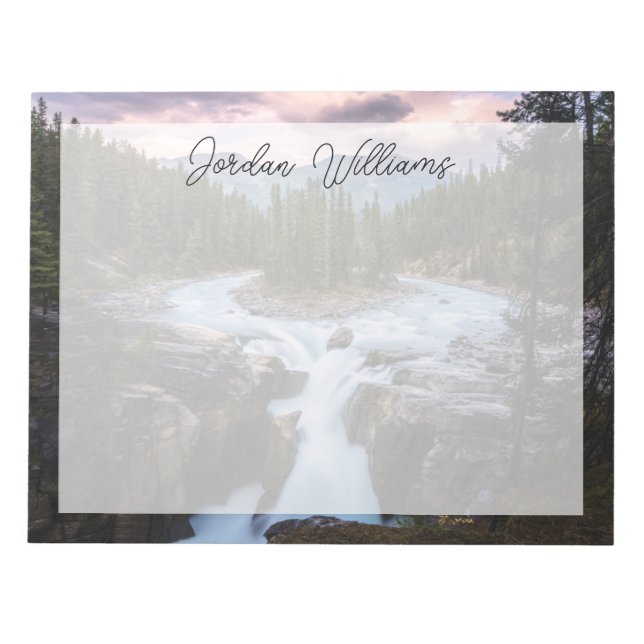 Waterfalls | Jasper National Park, Canada Notepad (Front)