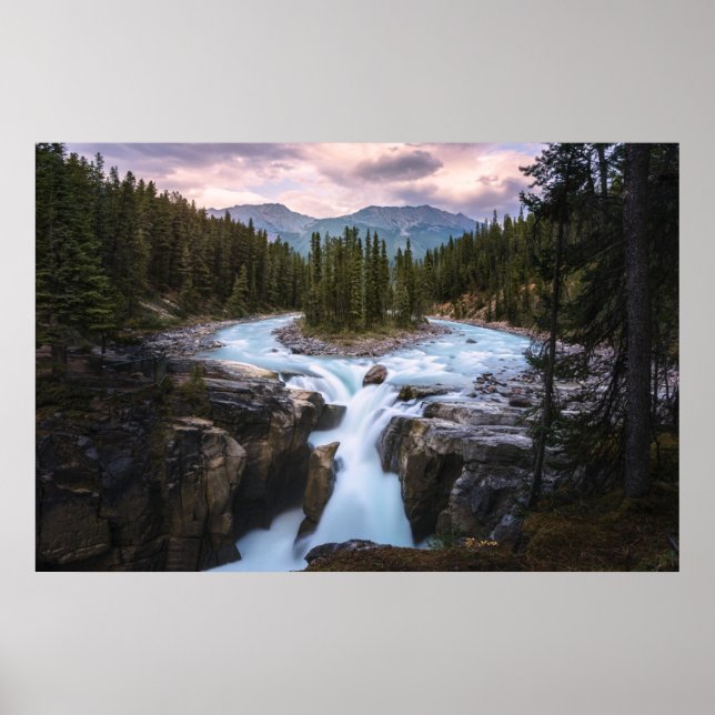Waterfalls | Jasper National Park, Canada Poster (Front)