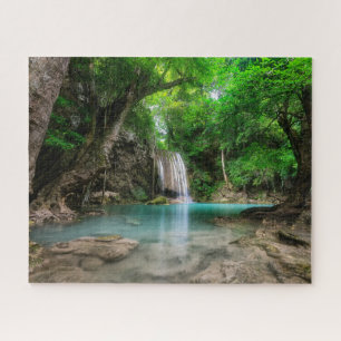 Waterfalls   Kanchanaburi, Thailand Jigsaw Puzzle