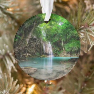 Waterfalls   Kanchanaburi, Thailand Ornament