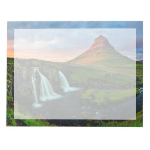 Waterfalls   Kirkjufell, Iceland Notepad