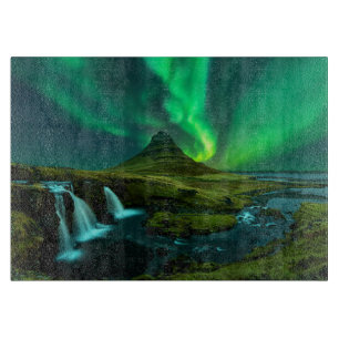 Waterfalls Kirkjufellfoss Waterfall, Iceland Cutting Board