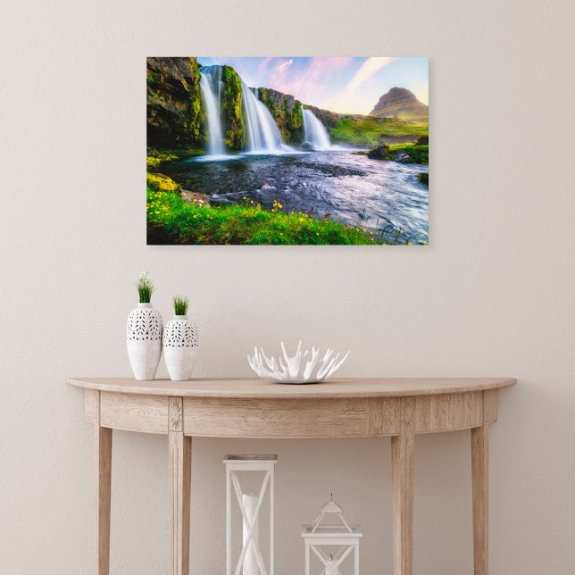 Waterfalls | Kirkjufellsfoss, Iceland Canvas Print (Creator Uploaded)