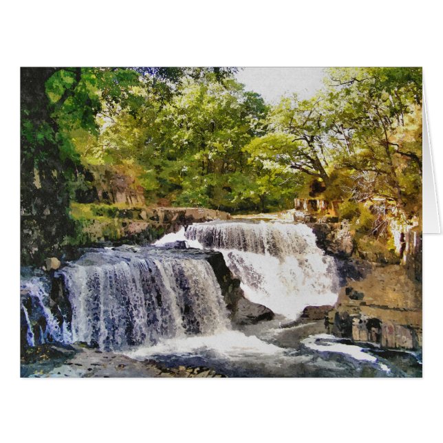 WATERFALLS LANDSCAPE card (Front Horizontal)