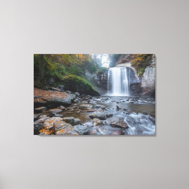 Waterfalls | Looking Glass Waterfalls Canvas Print (Front)