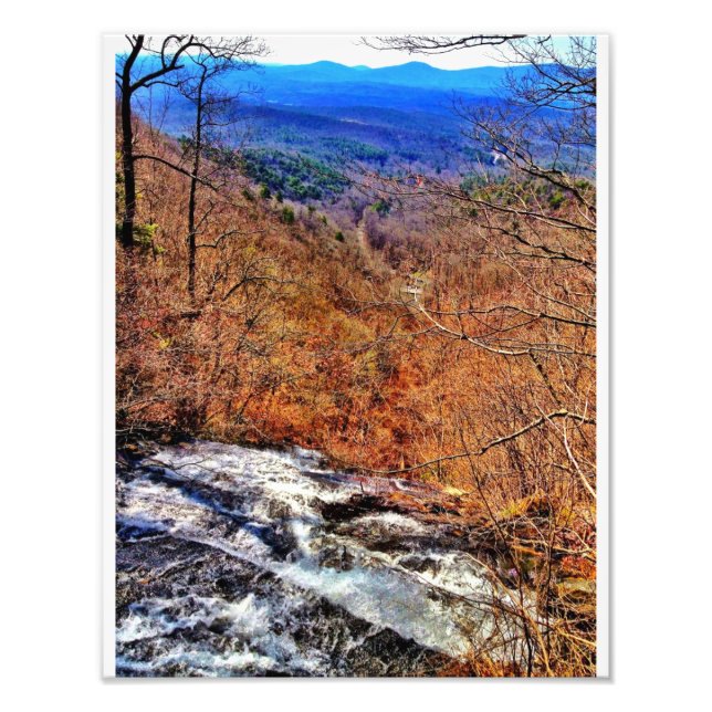 Waterfalls Near Ellijay, Georgia Photo Print (Front)