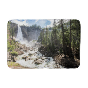 Waterfalls Nevada Fall, Yosemite, CA Bath Mat