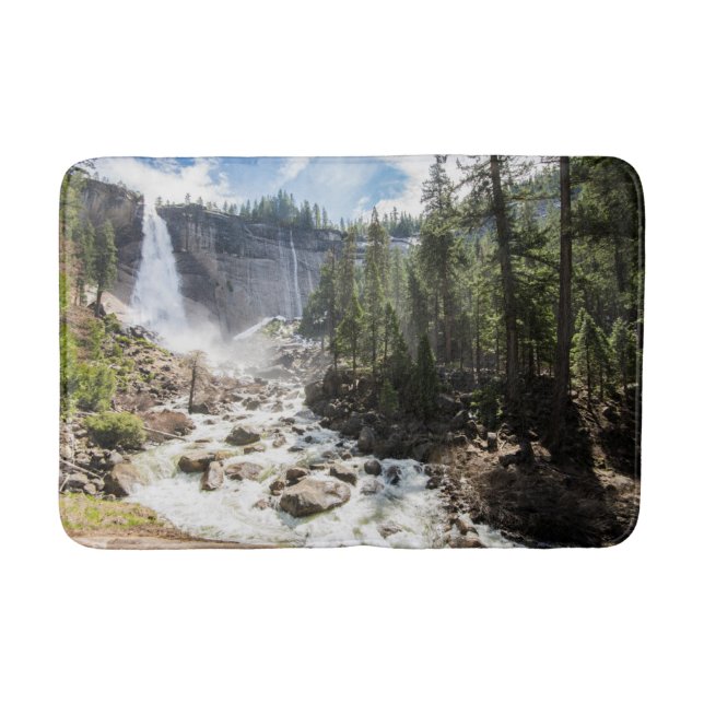 Waterfalls | Nevada Fall, Yosemite, CA Bath Mat (Front)