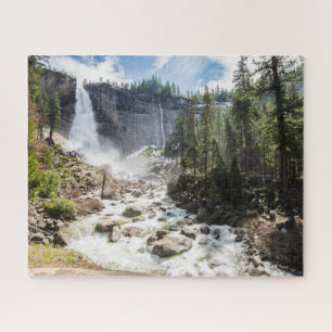 Waterfalls   Nevada Fall, Yosemite, CA Jigsaw Puzzle