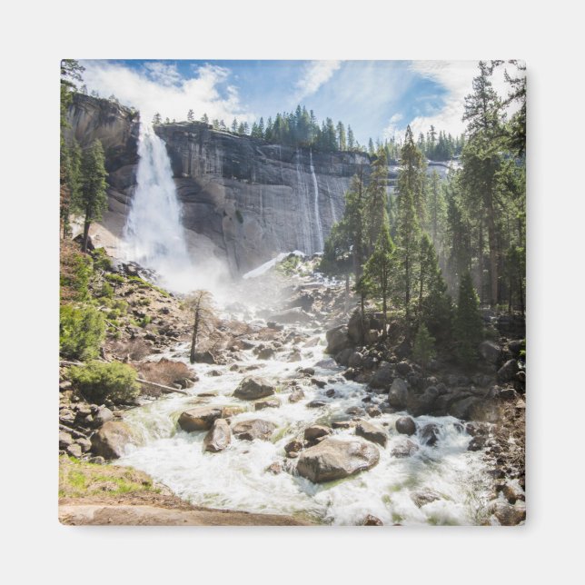 Waterfalls | Nevada Fall, Yosemite, CA Magnet (Front)