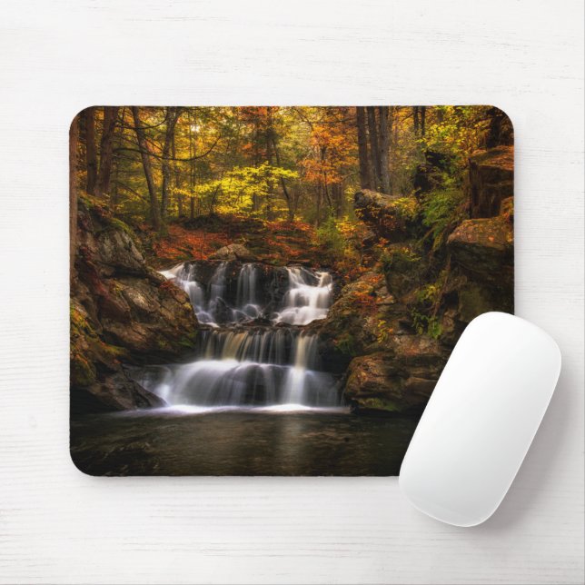 Waterfalls | New England Connecticut Mouse Pad (With Mouse)