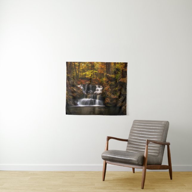 Waterfalls | New England Connecticut Tapestry (In Situ (Horizontal))