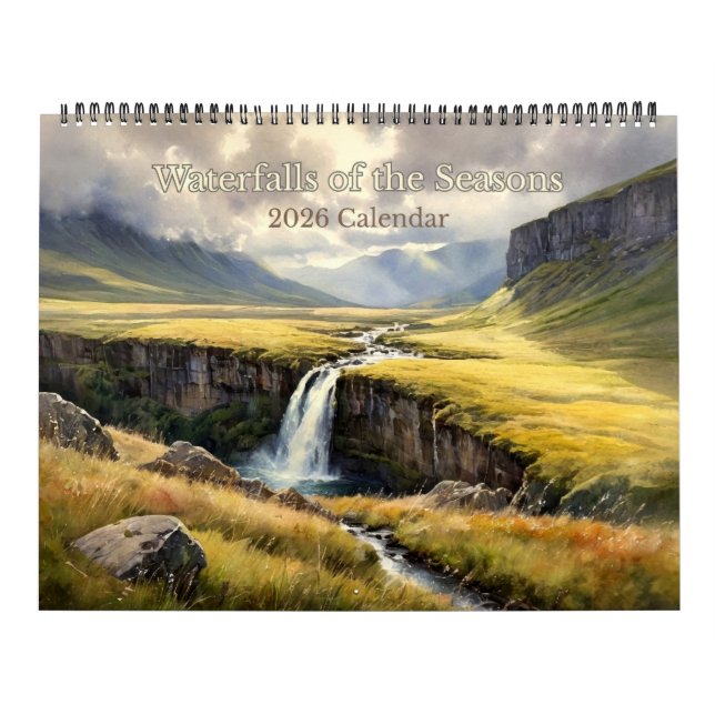 Waterfalls of the Seasons 2026 Calendar (Cover)