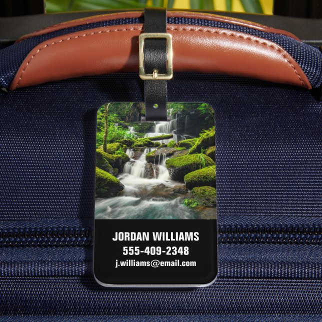 Waterfalls | Phu Tub Berk Mountain, Thailand Luggage Tag (Front Insitu 2)