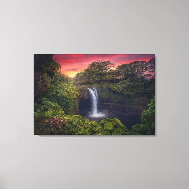 Waterfalls | Rainbow Falls, Hilo, Hawaii Canvas Print (Front)