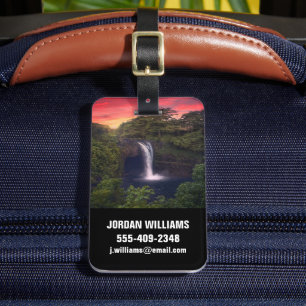 Waterfalls   Rainbow Falls, Hilo, Hawaii Luggage Tag