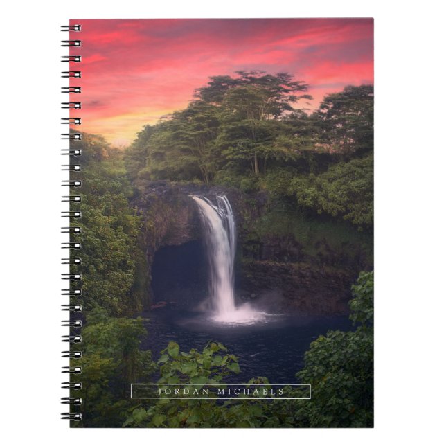 Waterfalls | Rainbow Falls, Hilo, Hawaii Notebook (Front)