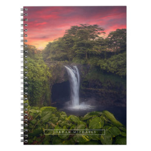 Waterfalls Rainbow Falls, Hilo, Hawaii Notebook
