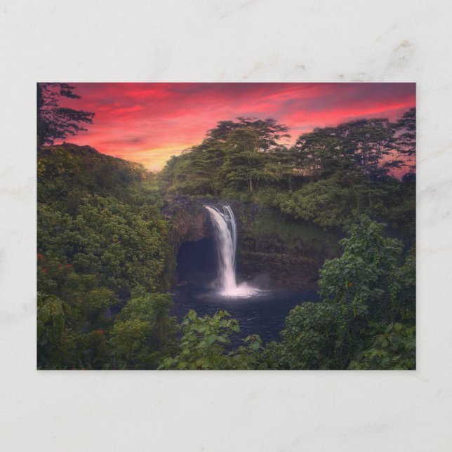 Waterfalls | Rainbow Falls, Hilo, Hawaii Postcard (Front)