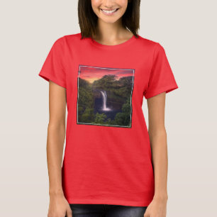 Waterfalls   Rainbow Falls, Hilo, Hawaii T-Shirt