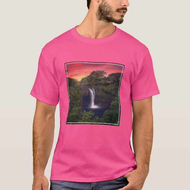 Waterfalls | Rainbow Falls, Hilo, Hawaii T-Shirt (Front)