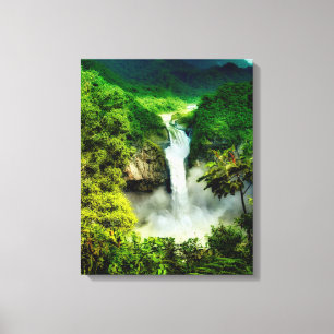 Waterfalls   San Rafael Falls, Ecuador Canvas Print