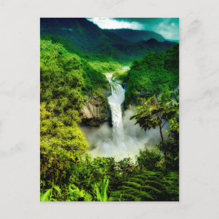 Waterfalls   San Rafael Falls, Ecuador Postcard