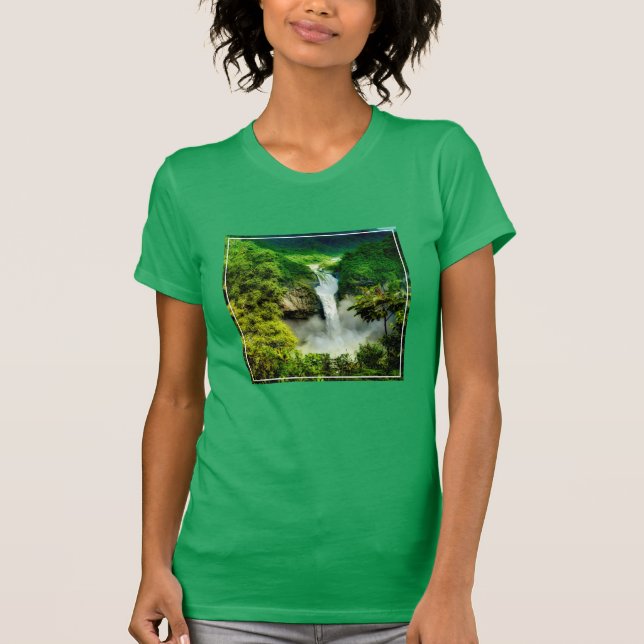 Waterfalls | San Rafael Falls, Ecuador T-Shirt (Front)
