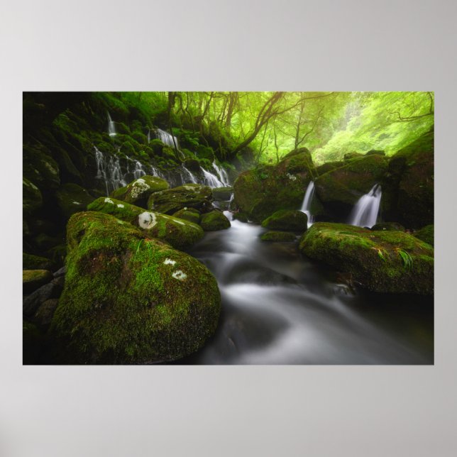 Waterfalls | Satoyama Kisakata Waterfalls Poster (Front)