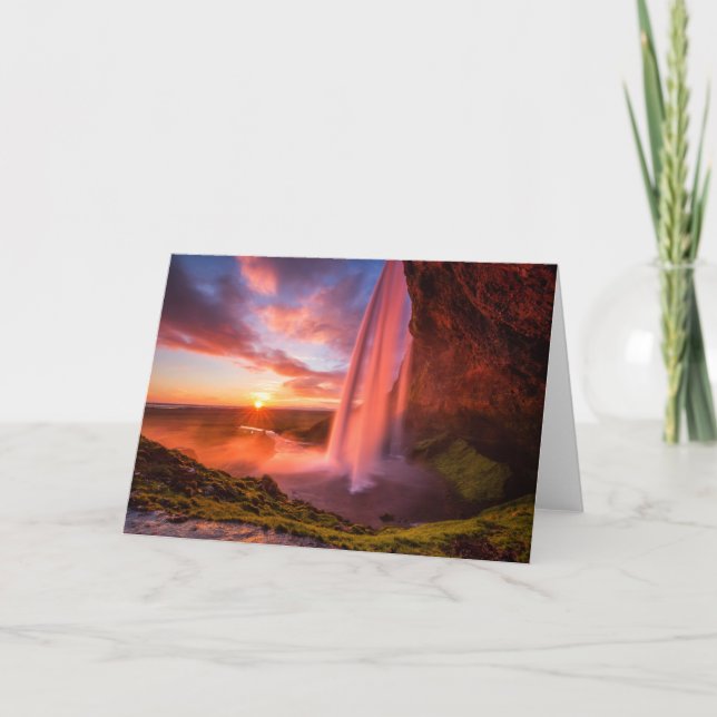 Waterfalls | Seljalandsfoss Waterfall Card (Front)