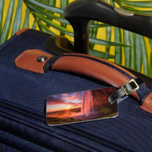 Waterfalls Seljalandsfoss Waterfall Luggage Tag